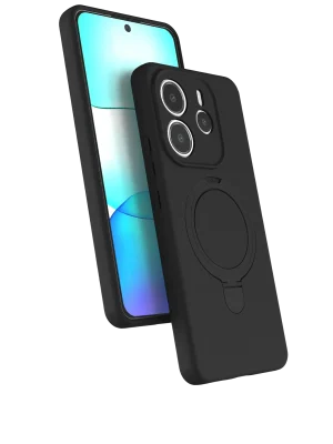 Newface Xiaomi Redmi Note 14 4G Regal Magsafe Standlı Kapak - Siyah