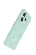 Newface Xiaomi Redmi Note 14 4G Regal Magsafe Standlı Kapak - Su Yeşili - Görsel 3