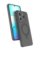 Newface Xiaomi Redmi Note 14 4G Regal Magsafe Standlı Kapak - Titan Gri