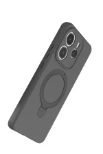 Newface Xiaomi Redmi Note 14 4G Regal Magsafe Standlı Kapak - Titan Gri - Görsel 3