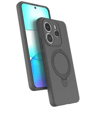 Newface Xiaomi Redmi Note 14 4G Regal Magsafe Standlı Kapak - Titan Gri