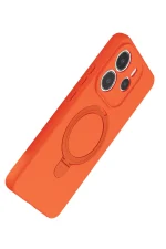Newface Xiaomi Redmi Note 14 4G Regal Magsafe Standlı Kapak - Turuncu - Görsel 3