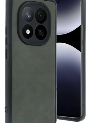 Newface Xiaomi Redmi Note 14 Pro 4G Kılıf Aras Deri Kapak - Koyu Yeşil