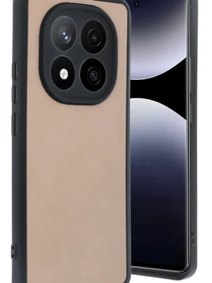 Newface Xiaomi Redmi Note 14 Pro 4G Kılıf Aras Deri Kapak - Pudra