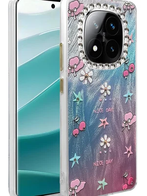 Newface Xiaomi Redmi Note 14 Pro 4G Kılıf Blade Aynalı Desenli Kapak - Desen 4