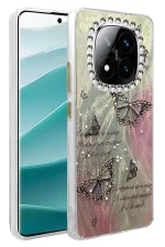 Newface Xiaomi Redmi Note 14 Pro 4G Kılıf Blade Aynalı Desenli Kapak - Desen 6