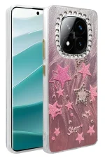 Newface Xiaomi Redmi Note 14 Pro 4G Kılıf Blade Aynalı Desenli Kapak - Desen 7