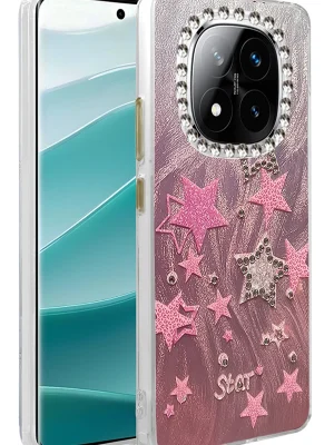 Newface Xiaomi Redmi Note 14 Pro 4G Kılıf Blade Aynalı Desenli Kapak - Desen 7