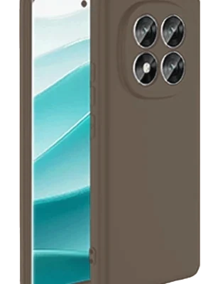 Newface Xiaomi Redmi Note 14 Pro 4G Kılıf First Silikon - Kahverengi