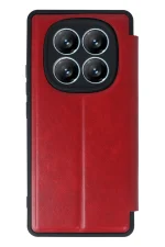 Newface Xiaomi Redmi Note 14 Pro 4G Kılıf Flip Cover - Kırmızı - Görsel 2