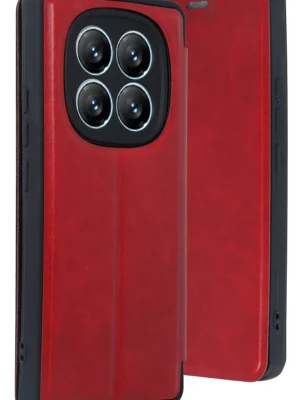 Newface Xiaomi Redmi Note 14 Pro 4G Kılıf Flip Cover - Kırmızı