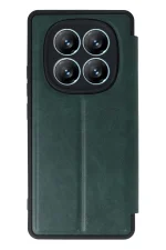 Newface Xiaomi Redmi Note 14 Pro 4G Kılıf Flip Cover - Koyu Yeşil - Görsel 2