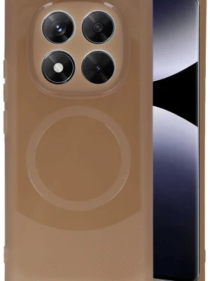 Newface Xiaomi Redmi Note 14 Pro 4G Kılıf Maya Karbon Kapak - Kahverengi