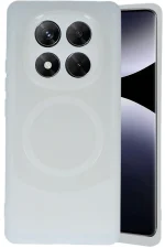 Newface Xiaomi Redmi Note 14 Pro 4G Kılıf Maya Karbon Kapak - Krem