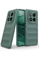 Newface Xiaomi Redmi Note 14 Pro 4G Kılıf Optimum Silikon - Koyu Yeşil