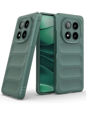 Newface Xiaomi Redmi Note 14 Pro 4G Kılıf Optimum Silikon - Koyu Yeşil