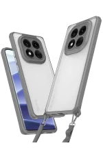 Newface Xiaomi Redmi Note 14 Pro 4G Kılıf Penta Silikon Kılıf - Titan Gri