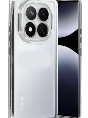 Newface Xiaomi Redmi Note 14 Pro 4G Kılıf Razer Lensli Silikon - Gümüş