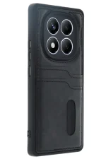 Newface Xiaomi Redmi Note 14 Pro 4G Kılıf Sara Kartvizitli Deri Kılıf - Siyah - Görsel 2