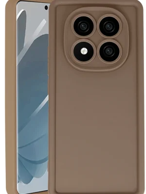 Newface Xiaomi Redmi Note 14 Pro 4G Kılıf Viera Silikon - Kahverengi