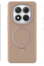 Newface Xiaomi Redmi Note 14 Pro 4G Regal Magsafe Standlı Kapak - Çöl Titanyum - Görsel 3