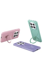 Newface Xiaomi Redmi Note 14 Pro 4G Regal Magsafe Standlı Kapak - Çöl Titanyum - Görsel 6