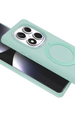 Newface Xiaomi Redmi Note 14 Pro 4G Regal Magsafe Standlı Kapak - Su Yeşili - Görsel 3