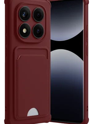 Newface Xiaomi Redmi Note 14 Pro 5G Kelvin Kartvizitli Silikon - Bordo