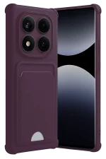 Newface Xiaomi Redmi Note 14 Pro 5G Kelvin Kartvizitli Silikon - Derin Mor