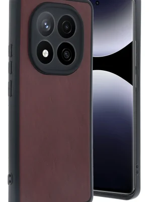 Newface Xiaomi Redmi Note 14 Pro 5G Kılıf Aras Deri Kapak - Bordo