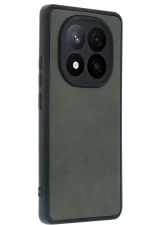 Newface Xiaomi Redmi Note 14 Pro 5G Kılıf Aras Deri Kapak - Koyu Yeşil - Görsel 2