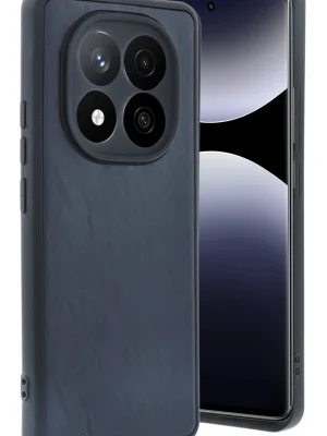 Newface Xiaomi Redmi Note 14 Pro 5G Kılıf Aras Deri Kapak - Lacivert