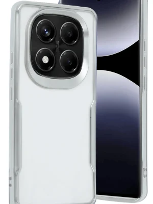 Newface Xiaomi Redmi Note 14 Pro 5G Kılıf Boyi Silikon Kapak - Gümüş