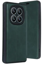 Newface Xiaomi Redmi Note 14 Pro 5G Kılıf Flip Cover - Koyu Yeşil