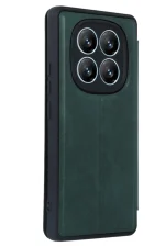 Newface Xiaomi Redmi Note 14 Pro 5G Kılıf Flip Cover - Koyu Yeşil - Görsel 3