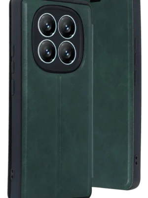 Newface Xiaomi Redmi Note 14 Pro 5G Kılıf Flip Cover - Koyu Yeşil