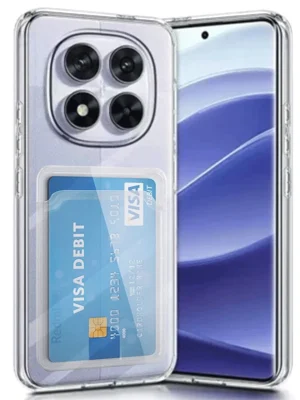 Newface Xiaomi Redmi Note 14 Pro 5G Kılıf Kart Şeffaf Silikon - Şeffaf