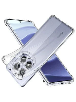 Newface Xiaomi Redmi Note 14 Pro 5G Kılıf Lüx Şeffaf Silikon