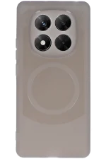 Newface Xiaomi Redmi Note 14 Pro 5G Kılıf Maya Karbon Kapak - Gri - Görsel 2