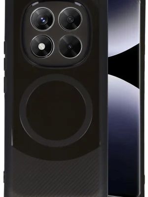 Newface Xiaomi Redmi Note 14 Pro 5G Kılıf Maya Karbon Kapak - Siyah