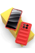 Newface Xiaomi Redmi Note 14 Pro 5G Kılıf Optimum Silikon - Kırmızı - Görsel 2