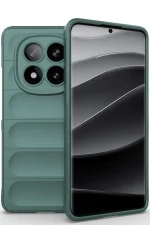 Newface Xiaomi Redmi Note 14 Pro 5G Kılıf Optimum Silikon - Koyu Yeşil