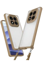 Newface Xiaomi Redmi Note 14 Pro 5G Kılıf Penta Silikon Kılıf - Çöl Titanyum