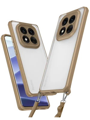 Newface Xiaomi Redmi Note 14 Pro 5G Kılıf Penta Silikon Kılıf - Çöl Titanyum