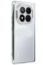 Newface Xiaomi Redmi Note 14 Pro 5G Kılıf Razer Lensli Silikon - Gümüş - Görsel 2