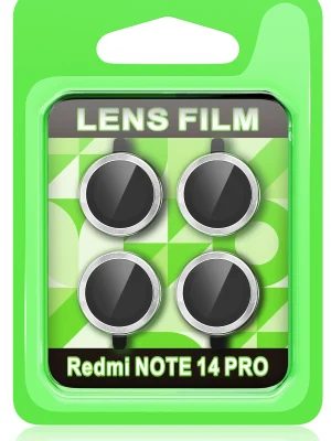 Newface Xiaomi Redmi Note 14 Pro 5G Raze Metal Kamera Lens - Gümüş