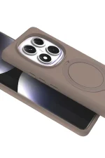 Newface Xiaomi Redmi Note 14 Pro 5G Regal Magsafe Standlı Kapak - Çöl Titanyum - Görsel 2