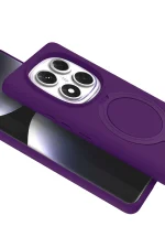 Newface Xiaomi Redmi Note 14 Pro 5G Regal Magsafe Standlı Kapak - Derin Mor - Görsel 2