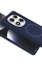 Newface Xiaomi Redmi Note 14 Pro 5G Regal Magsafe Standlı Kapak - Lacivert - Görsel 2