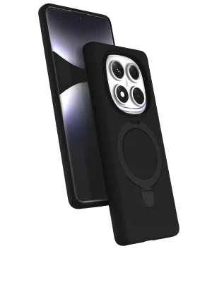 Newface Xiaomi Redmi Note 14 Pro 5G Regal Magsafe Standlı Kapak - Siyah